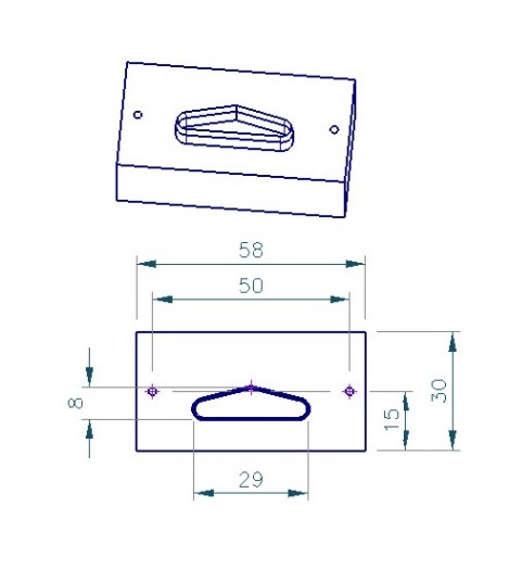 Paperfox DP-1 вырубная форма дельта -слот